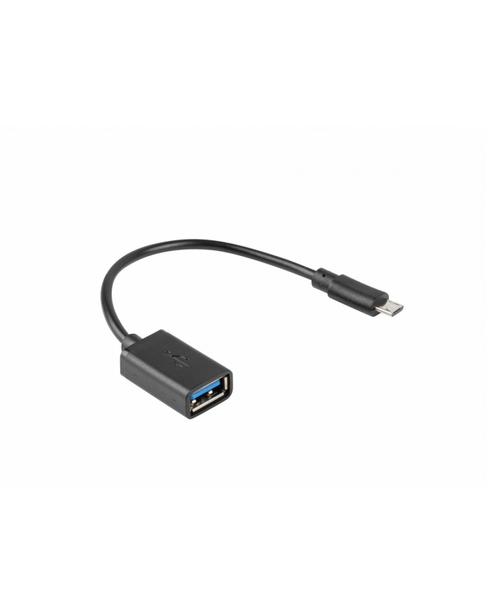 lanberg Adapter MICRO USB(F)- USB-A(f )2.0 0.15M OTG Czarny główny