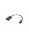 lanberg Adapter MICRO USB(F)- USB-A(f )2.0 0.15M OTG Czarny - nr 2