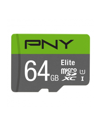pny Karta pamięci MicroSDXC Elite 64GB P-SDUX64U185GW-GE