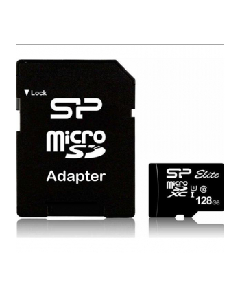 silicon power Karta pamięci Elite microSDXC 128GB U1 1 0MB/S CL10 + adapter