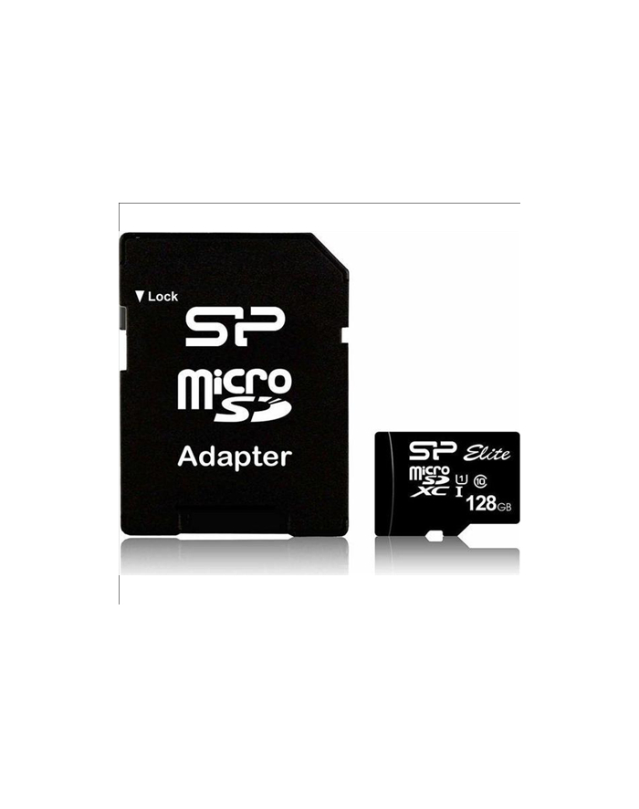 silicon power Karta pamięci Elite microSDXC 128GB U1 1 0MB/S CL10 + adapter główny