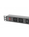 lanberg Listwa zasilająca Rack PDU 19 cali 1U 16A 2X C19 8X IEC C13 - nr 13