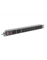 lanberg Listwa zasilająca Rack PDU 19 cali 1U 16A 2X C19 8X IEC C13 - nr 14