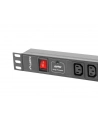 lanberg Listwa zasilająca Rack PDU 19 cali 1U 16A 8X IEC C13 2M Czarna - nr 11