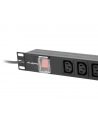 lanberg Listwa zasilająca Rack PDU 19 cali 1U 16A 8X IEC C13 2M Czarna - nr 21