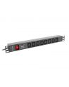 lanberg Listwa zasilająca Rack PDU 19 cali 1U 16A 8X IEC C13 2M Czarna - nr 7