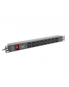 lanberg Listwa zasilająca Rack PDU 19 cali 1U 16A 8X IEC C13 2M Czarna - nr 9