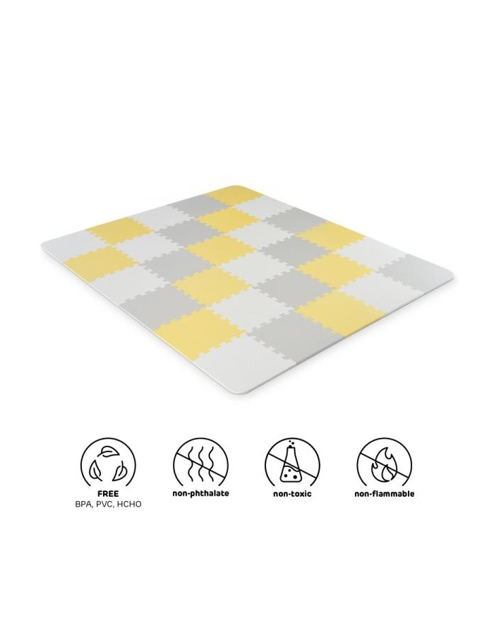 Kinderkraft Mata piankowa puzzle LUNO yellow główny