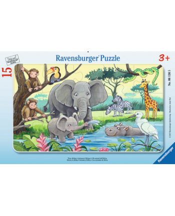 ravensburger Puzzle 15el Afrykańskie zwierzęta 061365
