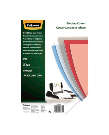 fellowes Okładki przezroczyste 180mik A4, 100 sztuk