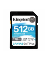 kingston Karta microSD 512GB Canvas Go Plus 170/90MB/s Adapter - nr 1
