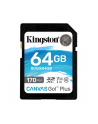 kingston Karta pamięci SD  64GB Canvas Go Plus 170/70MB/s CL10 U3 V30 - nr 30