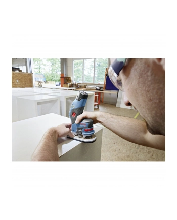 bosch powertools Bosch cordless edge router GKF 12V 8 Professional solo, 18 Volt, milling machine (blue / black, L-BOXX, without battery and charger)