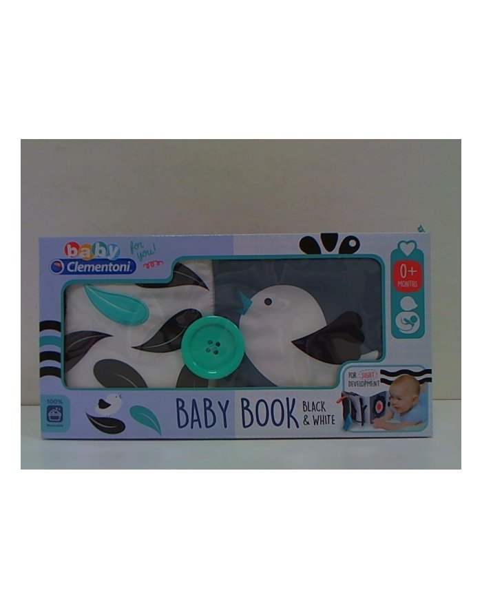 Clementoni Czarno-biała książeczka kontrastowa 17355 główny