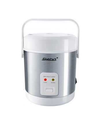 Steba mini rice cooker RK 4 M (stainless steel / white, 0.9 liters)