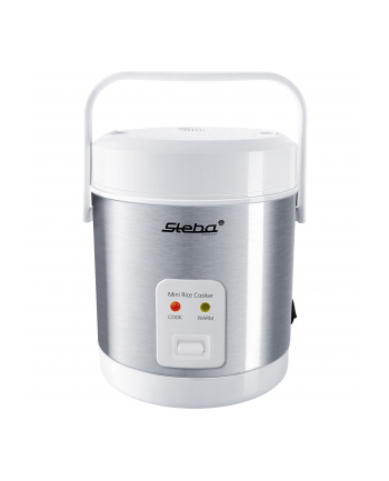 Steba mini rice cooker RK 4 M (stainless steel / white, 0.9 liters)