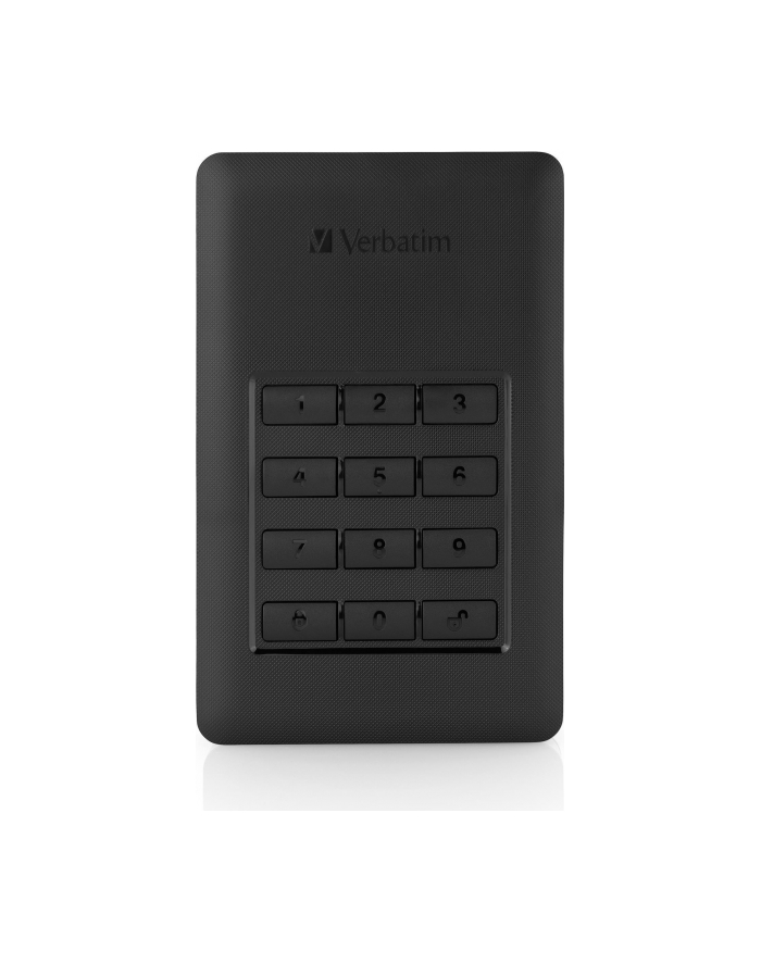 verbatim Dysk zewnętrzny Secure 2TB 2.5'' USB 3.1 szyfrowany czarny główny