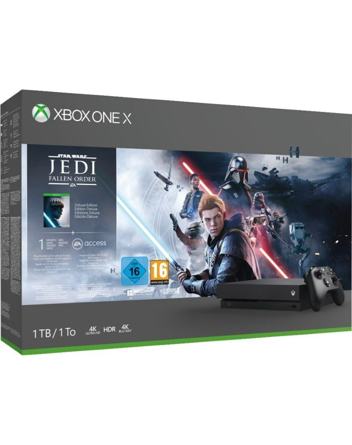 Microsoft Xbox One X 1TB, game console (black, including Star Wars Jedi. Fallen Order Deluxe Edition) główny