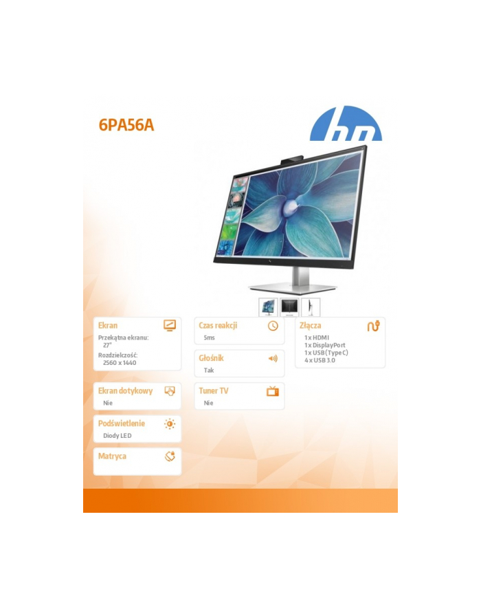 hp inc. Monitor  E27d G4 QHD Advanced Docking  6PA56AA główny