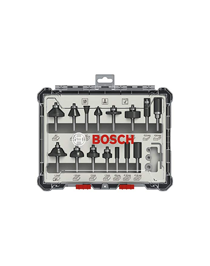 bosch powertools Bosch cutter set 15 pcs Mixed 6mm shank - 2607017471 główny