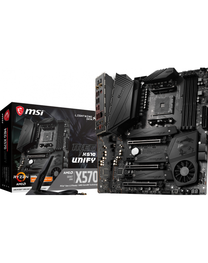 MSI X570 MEG UNIFY - Socket AM4 - motherboard (black) główny