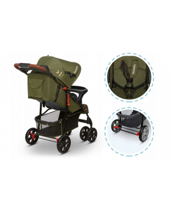 lionelo Wózek spacerowy Emma Plus Zielony