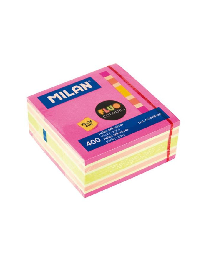 Karteczki FLUO mix kostka 76x76 (400) 415508400 MILAN główny