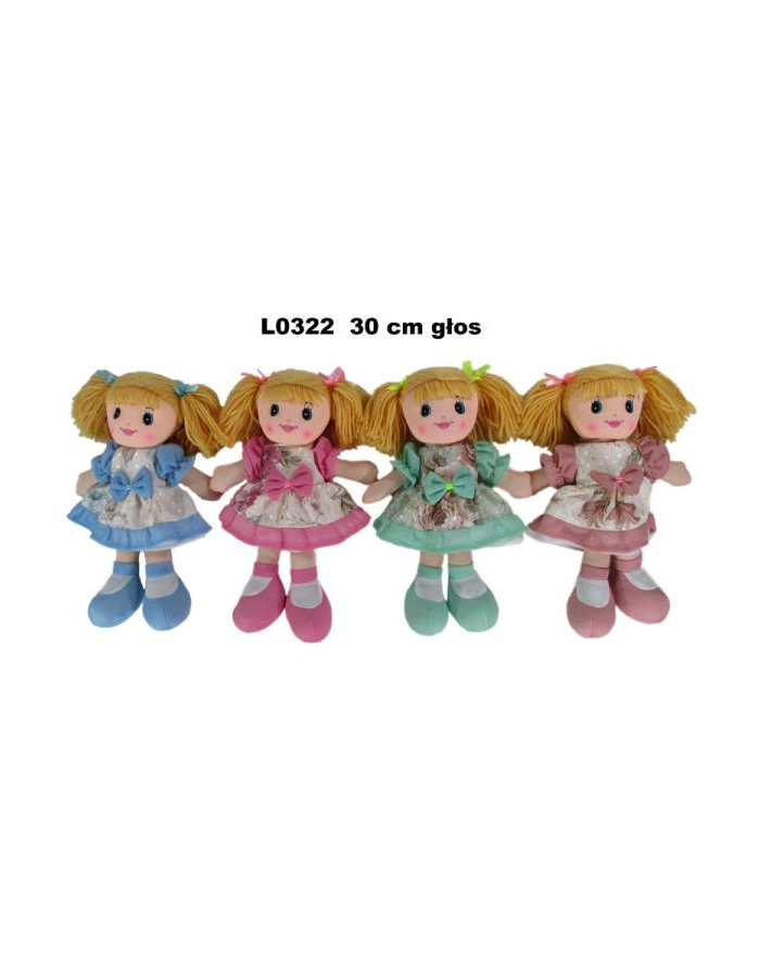 sun-day Lalka szmacianka 30 cm 4wz z głosem 156624 cena za 1 sztukę główny