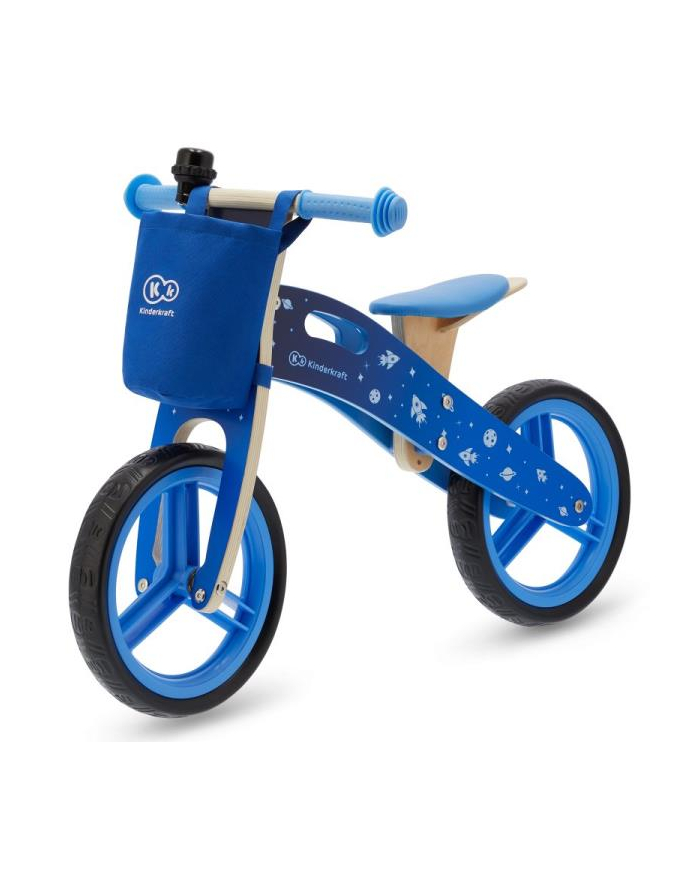 Kinderkraft rowerek  biegowy Runner Galaxy blue z akcesoriami główny