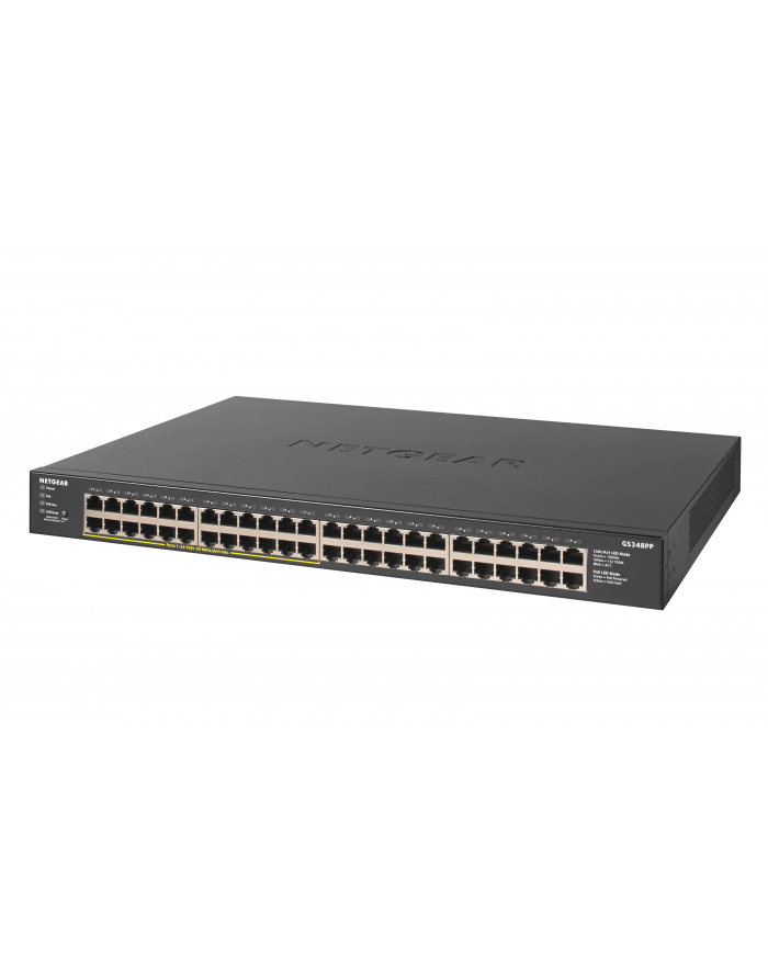 Przełącznik nieząrządzalny Netgear GS348PP Switch Unmanaged 48xGb PoE+ główny