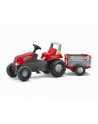 rolly toys Traktor Junior czerwony z przyczepą 800261 ROLLY - nr 1