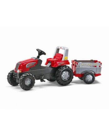 rolly toys Traktor Junior czerwony z przyczepą 800261 ROLLY