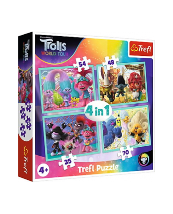 Puzzle 4w1 Trasa koncertowa Troli 34336 TREFL