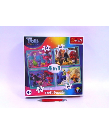 Puzzle 4w1 Trasa koncertowa Troli 34336 TREFL