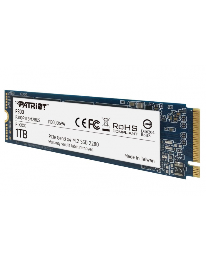 patriot memory PATRIOT SSD P300 1TB M.2 2280 PCIE Gen3 x4 NVMe 1700MBs/1100MBs Phison E13T główny