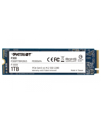patriot memory PATRIOT SSD P300 1TB M.2 2280 PCIE Gen3 x4 NVMe 1700MBs/1100MBs Phison E13T