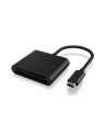 icy box ICYBOX USB 3.0 Card Reader External USB 3.0 Type-C host connection SD 3.0 UHS-I Black - nr 16