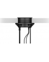 icy box ICYBOX Table Hub 4x USB 3.0 Type-A with Audio in-/output and Schuko Socket CEE 7/3 diameter 80 mm Black - nr 25