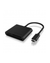 icy box ICYBOX USB 3.0 Card Reader External USB 3.0 Type-C host connection SD 3.0 UHS-I Black - nr 1