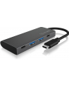 icy box ICYBOX USB 3.1 Gen 2 Type-C Hub to 2x Type-C and 2x Type-A interfaces Anthr./black - nr 11
