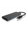 icy box ICYBOX USB 3.1 Gen 2 Type-C Hub to 2x Type-C and 2x Type-A interfaces Anthr./black - nr 21