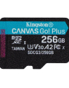 KINGSTON 256GB microSDXC Canvas Go Plus 170R A2 U3 V30 Single Pack w/o ADP - nr 10