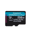 KINGSTON 256GB microSDXC Canvas Go Plus 170R A2 U3 V30 Single Pack w/o ADP - nr 13