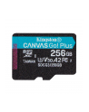 KINGSTON 256GB microSDXC Canvas Go Plus 170R A2 U3 V30 Single Pack w/o ADP - nr 22