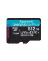 KINGSTON 512GB microSDXC Canvas Go Plus 170R A2 U3 V30 Single Pack w/o ADP - nr 27