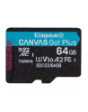KINGSTON 64GB microSDXC Canvas Go Plus 170R A2 U3 V30 Single Pack w/o ADP - nr 24