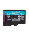 KINGSTON 64GB microSDXC Canvas Go Plus 170R A2 U3 V30 Single Pack w/o ADP - nr 2