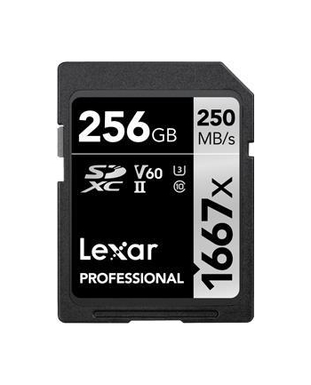 LEXAR 843367114962 Lexar Pro 1667X SDXC UHS-II U3 (V60)R250/W90_256GB