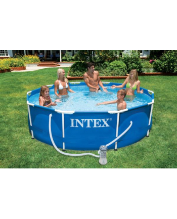 Basen ogrodowy stelażowy 305x76cm z pompą 12V 28202 INTEX