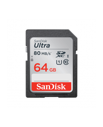 SANDISK Ultra 64GB SDXC Memory Card 100MB/s Class 10 UHS-I